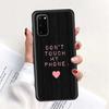 Чехол «Не трогай мой телефон» для Samsung Galaxy A51 A71 A50 A21s S20 FE S21 Ultra A31 A10 A20e A41 A70, черный мягкий чехол из ТПУ
