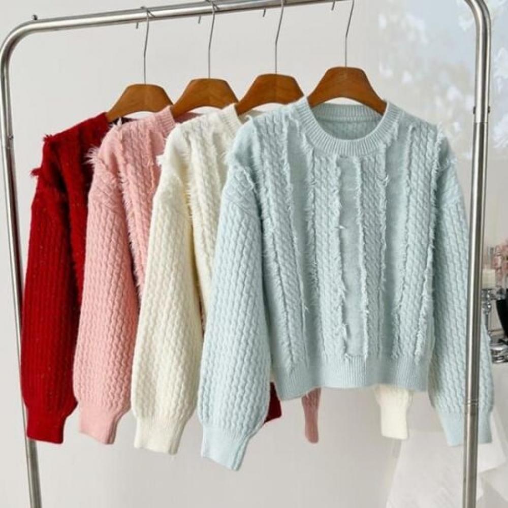 Navava Long Sleeve Knit Round Neck Nk2481