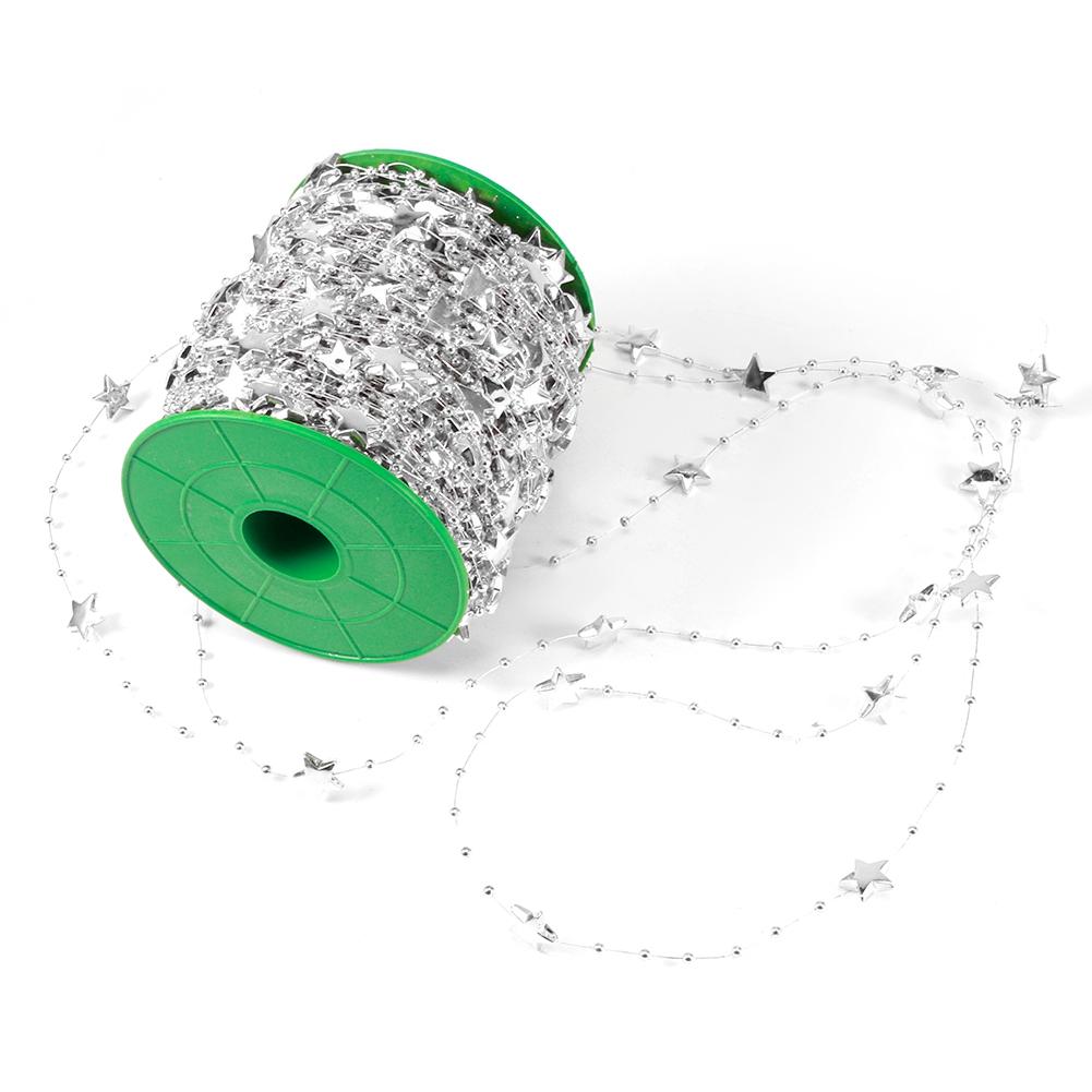 Сделай сам звезда искусственный жемчуг бусины гирлянда для елки свадебный букет