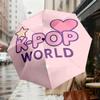 1 шт. Зонт с узором K-Pop World, Автоматическое открытие и закрытие, Качественный дорожный зонт, c1128091