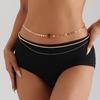 Accessories, Simple And Personalized Multi-Layer Beaded Chain Belt, Retro Punk Sequined Waist Chain For Women
