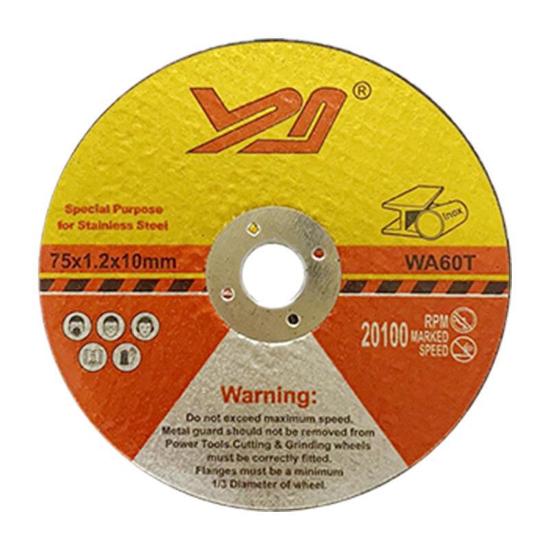 3" Mini Angle Grinder 8-Piece Set: 75x1.2x10mm Brazing Cutting & Grinding Blades