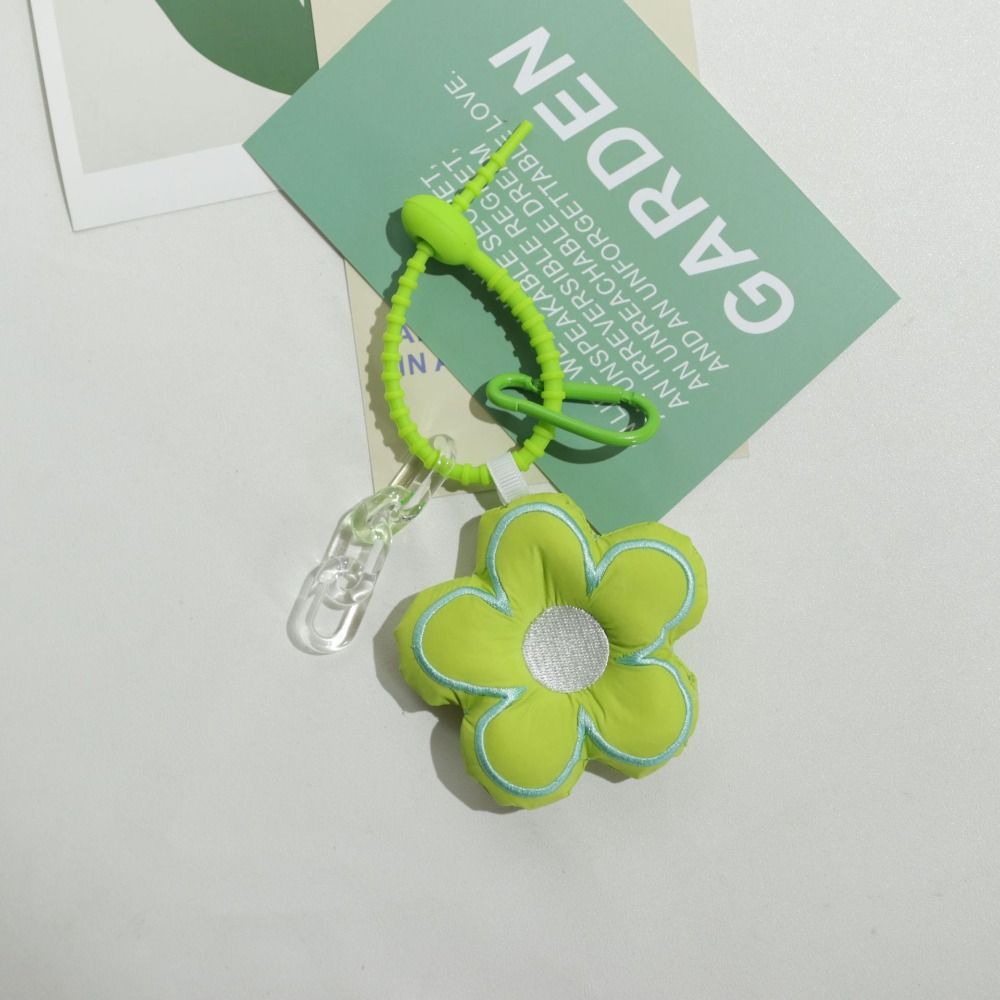 Lovely Lanyard Flower Keychain On the Phone Accessories Cute Backpack Ornaments Pendant Keyring Lanyard Strap for Phone Chain