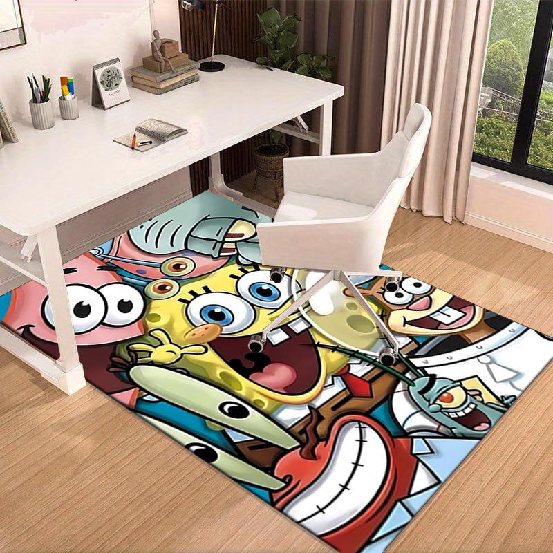 Sponge Expressions Pattern Carpet, Chair Rug,Rug for Office Bedroom living rooms, Doormat decor Fan Gift Christmas Gift