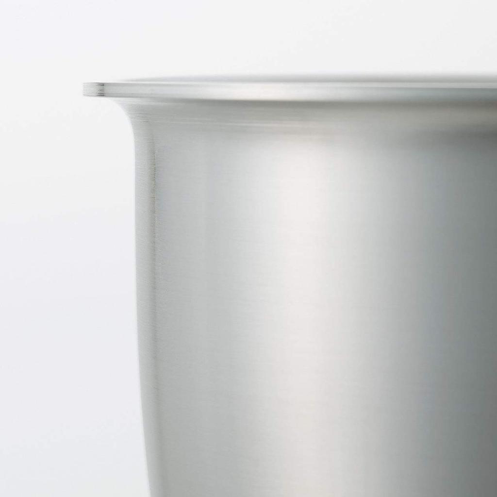 MUJI Stainless Steel Aluminum Triple-Layer Saucepan, Approx. 1.5L, Approx. 36cm W x 13cm H, 82219920, Silver