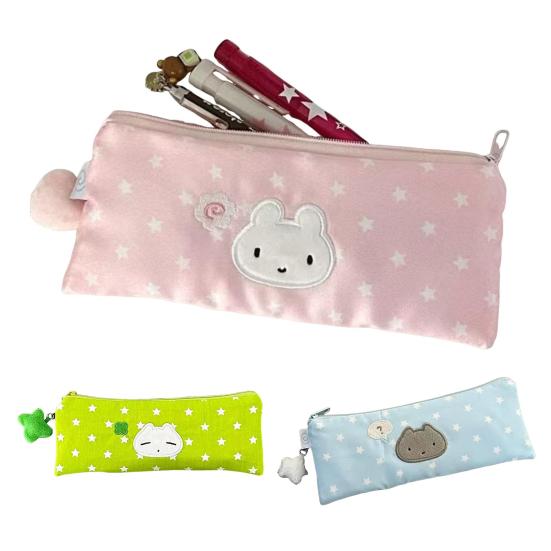 Студенческая сумка для канцелярских принадлежностей с узором «звезды», многоярусная конструкция, застежка-молния, экологичный органайзер для стола, школьные принадлежности