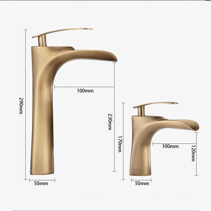 Антикварный бронзовый смеситель для ванной комнаты, латунные смесители для раковины, смеситель для раковины с горячей и холодной водой, смеситель для раковины на бортике, смеситель для туалета, водопроводный кран