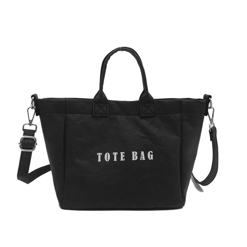 Новая модная и универсальная фактурная сумка большой вместимости из бумаги DuPont, сумка через плечо на одно плечо