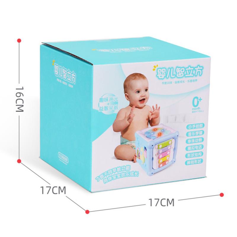 Baby Music Polyhedron Geometric Building Blocks Toy Multi-functional Early Education Toy For 0-3