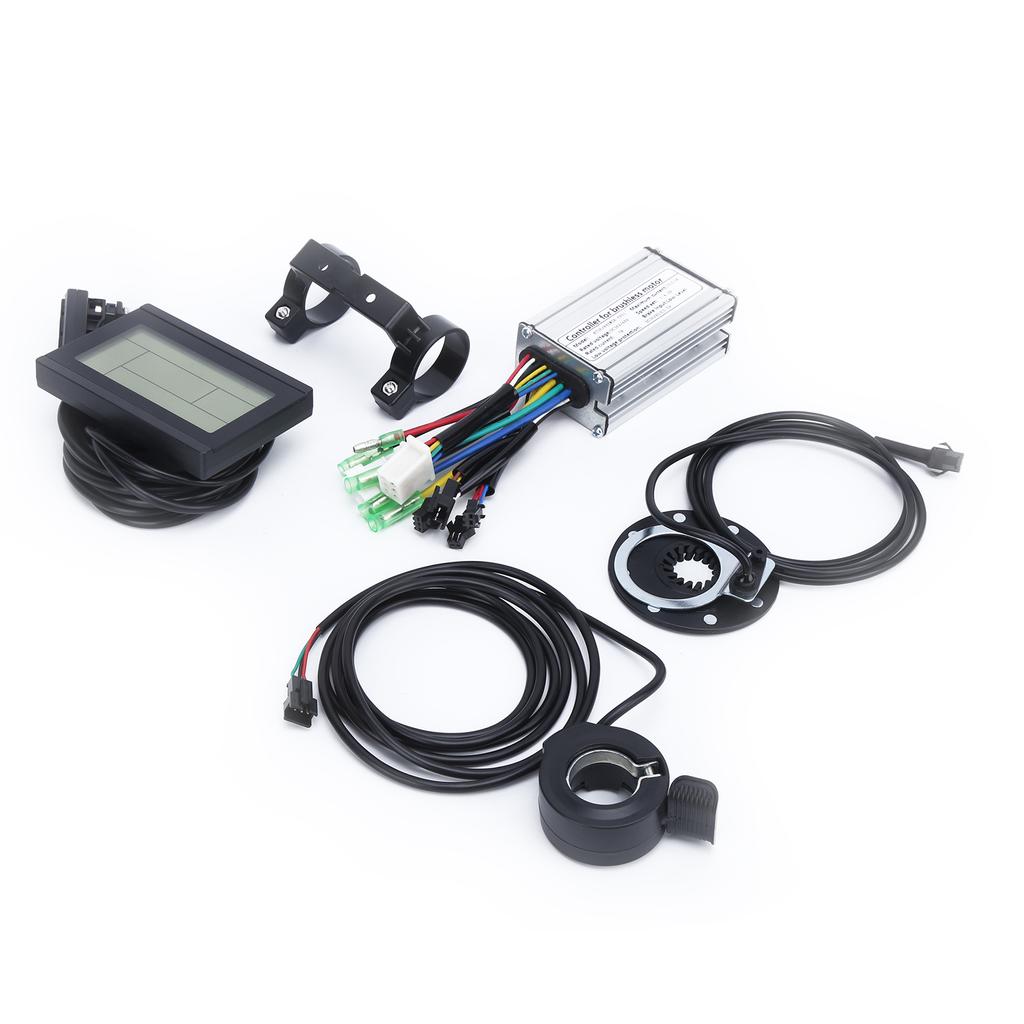 36V 48V 250W Electric Motor Brushless 7A Controller Kit with KTLCD3 Display Panel Sensor Throttle for Electric Bike