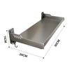 Wall Mount Kitchen Shelf Carbon Steel Punch Free Multifunctional Floating Shelf Hanging Spice Rack