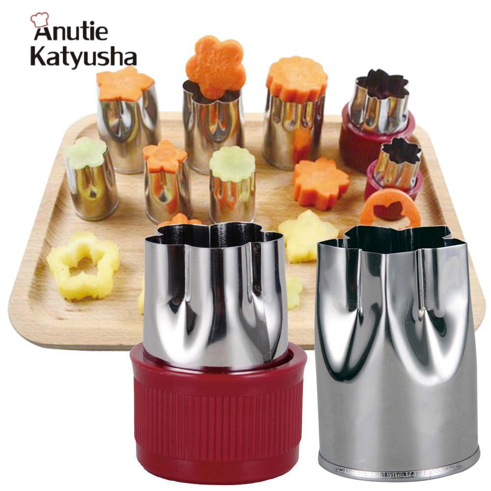 Набор для фигурной нарезки овощей из нержавеющей стали, 8 шт