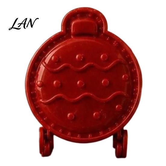 Baking Gifts for Enthusiasts Christmas Hand Press Pie Mold, Plastic Pastry Dough Handmade Neatly Cut Cookie Cutters DIY Holiday Treats