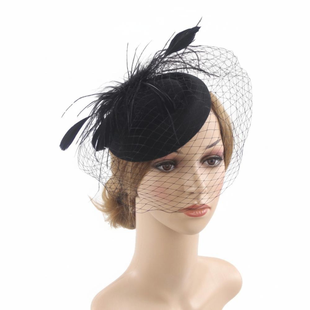 Fishnet Veil Felt Fascinator Hat Elegant Pillbox Hats New Wedding Veil Hat Wedding Party