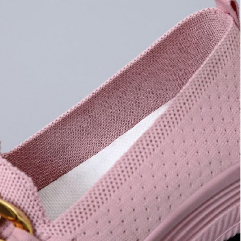 Женские лоферы 4 цветов, весенние дышащие туфли, модные повседневные туфли на толстой подошве, туфли для мам