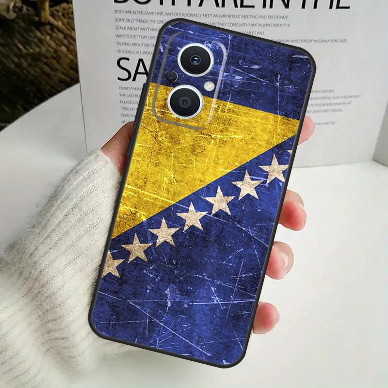 Чехол с флагом Боснии для OPPO Reno 8 7 6 5 4 Lite 8T 5Z 4Z 10 11F OPPO Find X5 X6 Pro X2 Neo X3 Lite