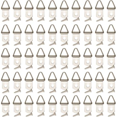 Violajirushi Triangular Hanging Brackets, Nickel Plated, Set of 100 (24mm)