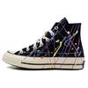 Chuck 70 High Paint Splatter — черные кроссовки унисекс Hyper-Magenta Egret 170801C