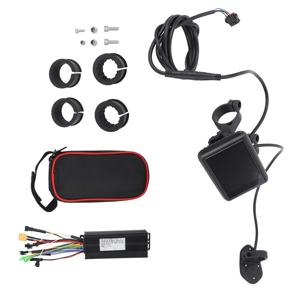 Electric Bike Motor Controller LCD Display Electric Bicycle 30A 3 Mode Controller with UKC1 Panel Controller Bag