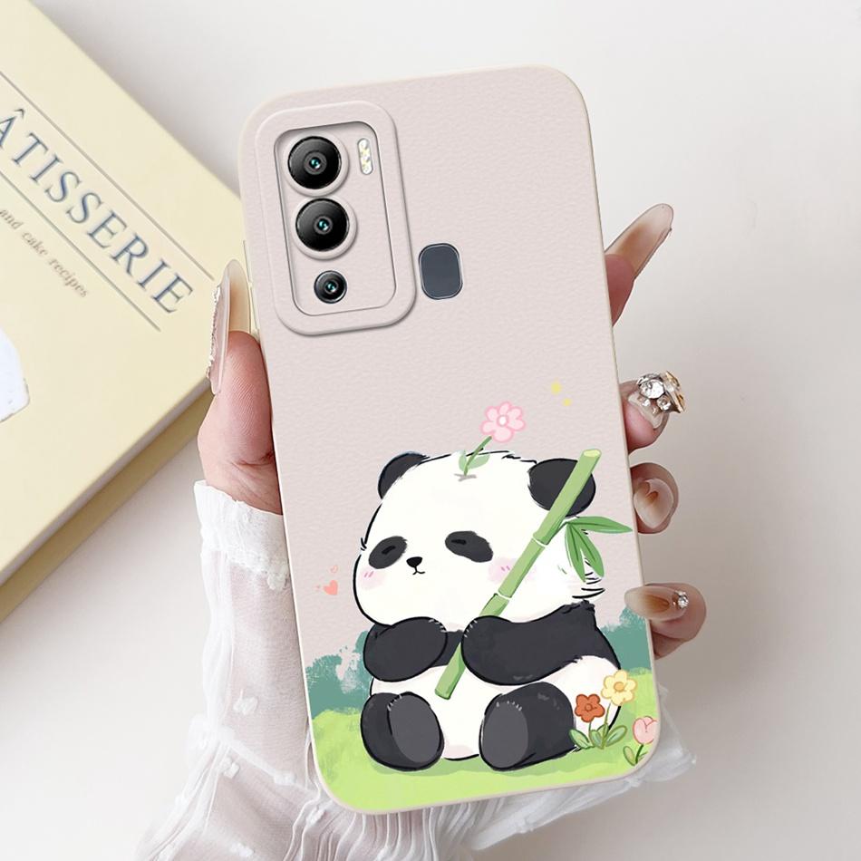 Чехол для Infinix Hot 12i Hot 12 Play Hot12i X665B X6816C Милый Мультяшный Пингвин Заяц Защита Камеры Мягкий Силиконовый Чехол для Телефона
