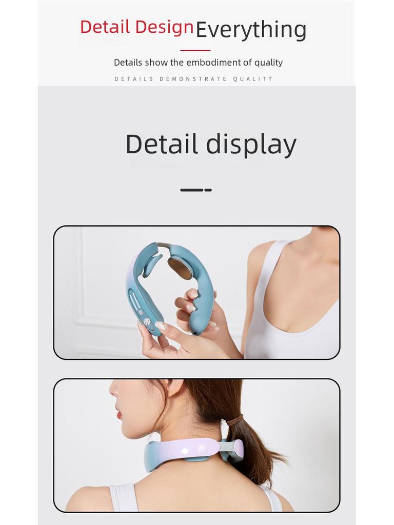 Портативный электрический шейный массажер: Горячий компресс для шеи, плеч и тела