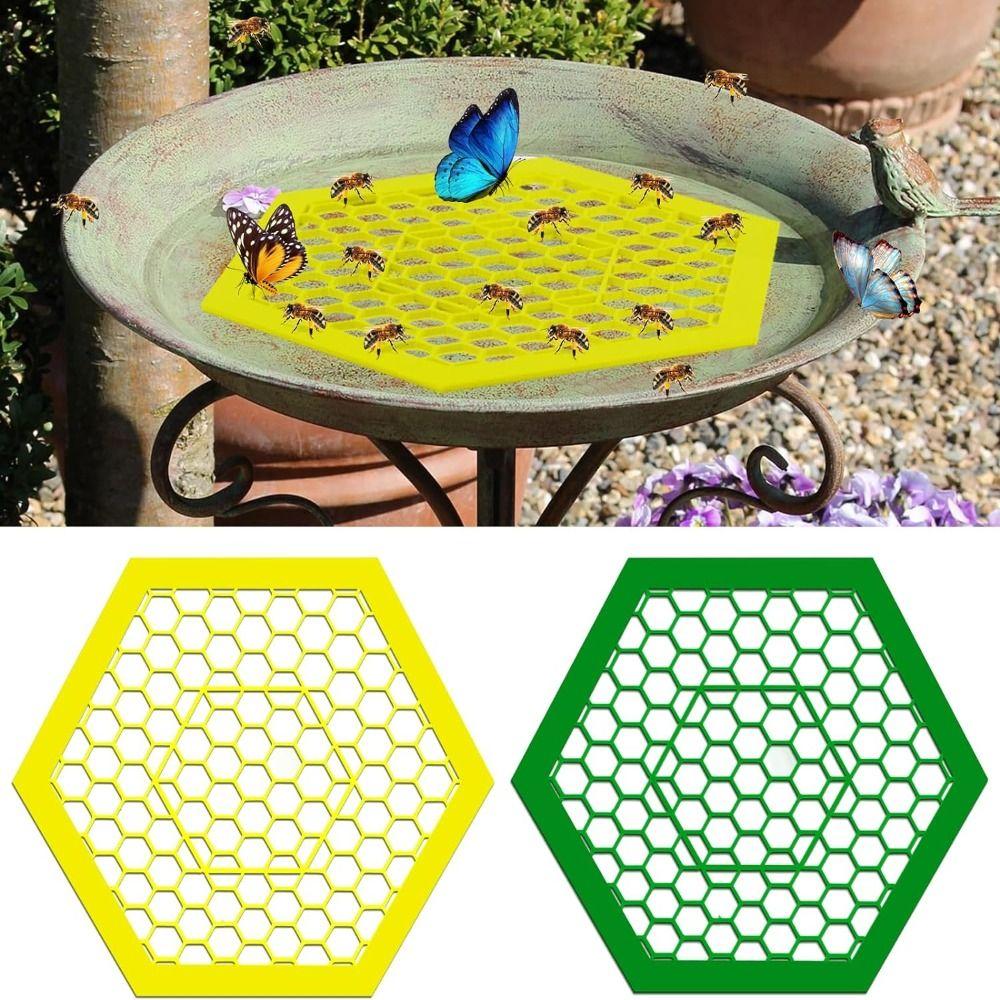 Plastic Bee Water Catcher Cups for Outdoor Garden Butterfly Water Stations Hot Bee Bath for Garden