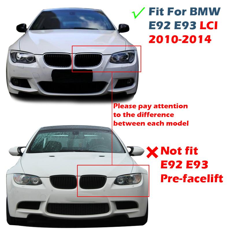 Kidney Grill Front Bumper Grille Fit For BMW E92 E93 LCI 320i 328i 335i 2010-2014 Car Accessories Replacement