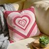 Cushion Cover Washed Linen Soft Breathable Decorative Case for Sofa Home Pillow cover heart shape