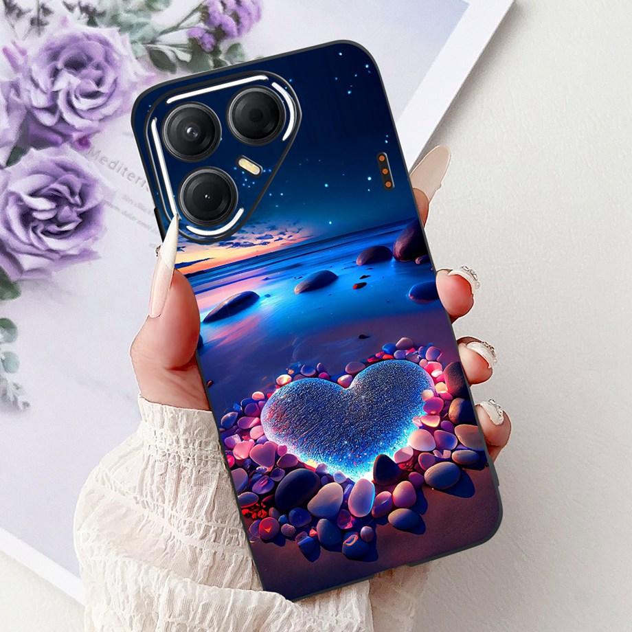 Черный Силиконовый Чехол Для Tecno Pova 7 4G 5G / Pova 7 Pro Pova7 Ultra Neo Funda Дизайн Кошка Цветок Дракон Бампер Мягкая Capa