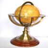 Nautical Rotating Armillary Globe Vintage Brass Desktop Office Table Top World Globe New Look Quality Item