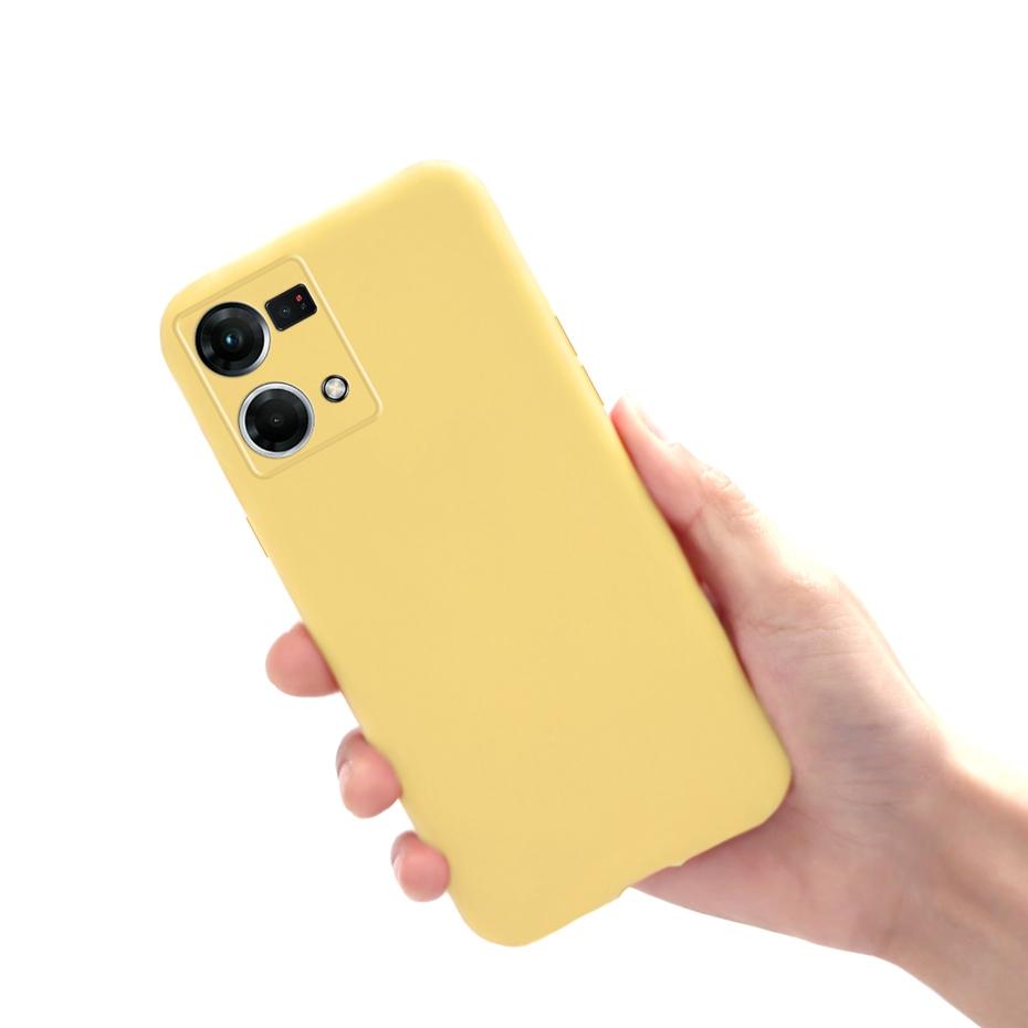 For Oppo Reno7 Case CPH2363 Liquid Silicone Soft Protective Shell Cover For Oppo Reno7 4G Reno 7 Cases 6.43" Phone Fundas