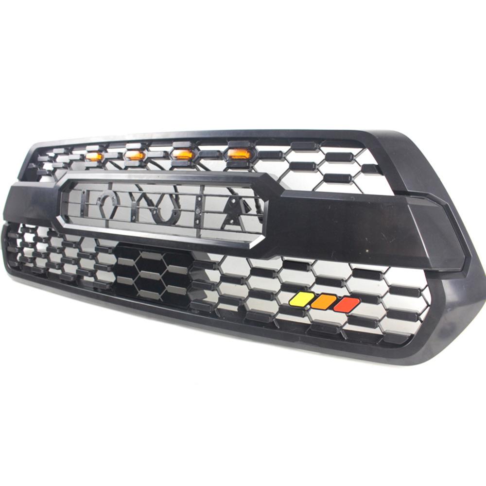 Трехцветная 3 эмблема на решетке радиатора для Toyota Tacoma 4Runner Tundra Highlande, модифицированная декоративная полоса воздухозаборника