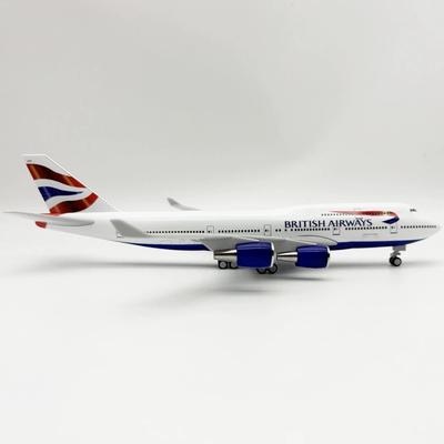 30 см B747 British Airways Модель самолета в масштабе 1/124 Литой смоляной самолет с подставкой Модель для подарка энтузиасту Декорация