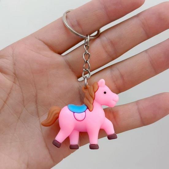 1/2 шт. Брелок Зодиак Лошадь Дизайн Компактный Мини Размер Ручная Работа Брелок Сумки Рюкзаки Кошельки Аксессуары для Автомобилей