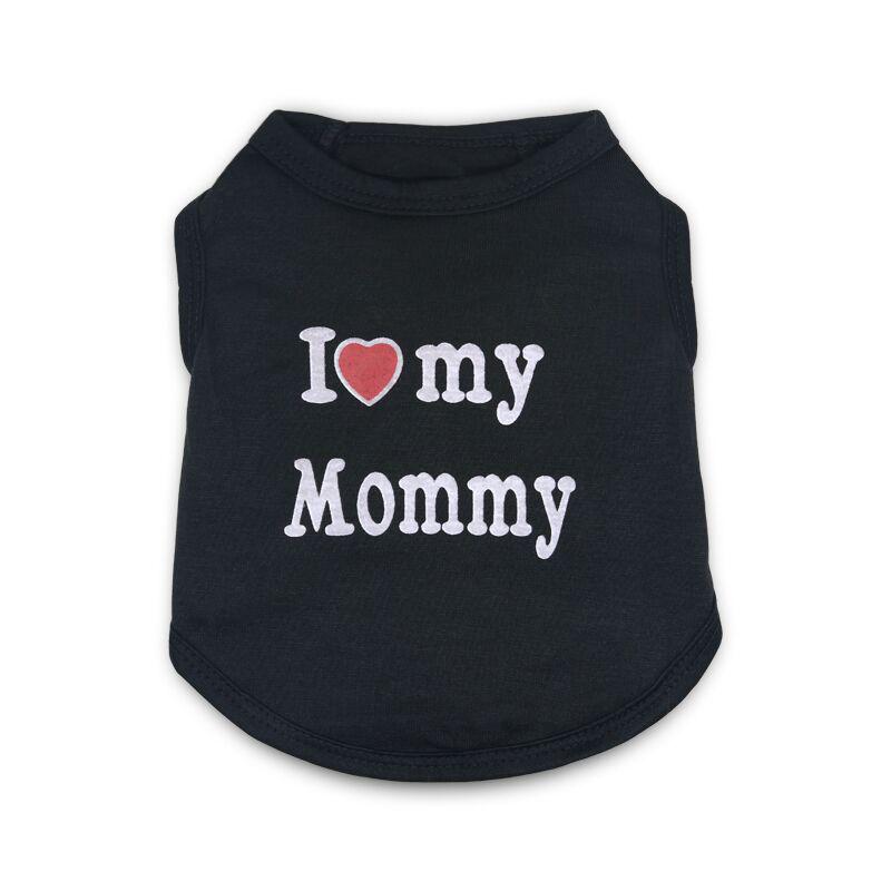 Одежда для животных: Жилет для маленьких собак «Папа и Мама» - Весенний, Летний, Осенний стили.