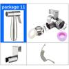 Bathroom Toilet Hanging Basket Bidet Sprayer Water Faucet Set Stainless Steel Shower Head Handheld Protable