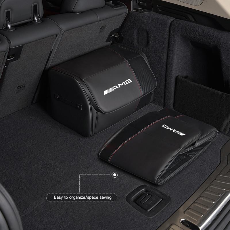 TFHM4 Car Trunk Organizer Box For Mercedes Benz AMG A B C E G CLA W211 W203 W204 Large Capacity Folding Stowing Tidying Storage Bag