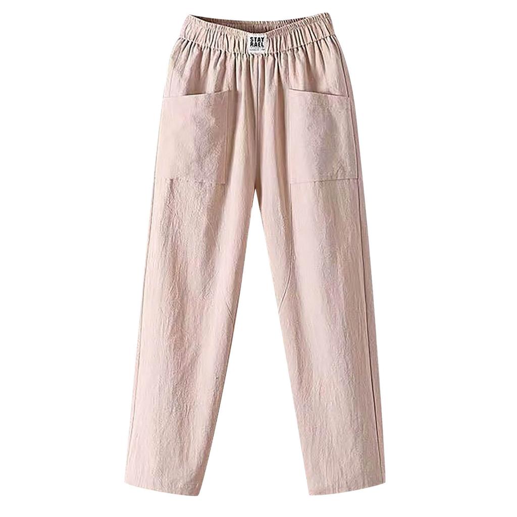 Women's Straight Pants Fashion Casual Pants Nine Point Harlan Pants