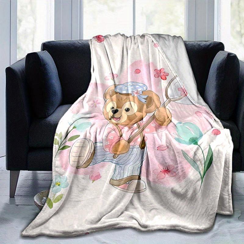 1pc, Duffy (6) Cozy Flannel Throw Blanket, Perfect Gift for Bedroom, Living Room, Travel, Camping, Car, Beach, Office Naps, Ideal Sofa Blanket, Outdoo