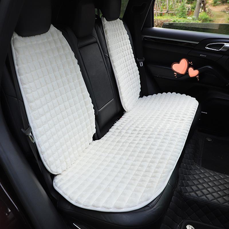 Высококачественная плюшевая клетчатая подушка для автомобильного сиденья — теплая и удобная для осени/зимы