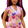 barbie Платье Fashionista Colorful Heart Dress Up для детей от 3 лет и старше, розовое, HJT04, кукла/дом