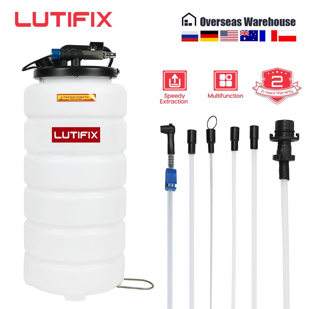 LUTIFIX 15L Pneumatic Oil Extractor Pumping For Car Oil Change Vacuum Fluid Extractor Transmission Coolant Manual Change Tool