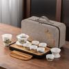 High-end Travel Tea Set Gift Box, Thousands of Miles of Jiangshan Kung Fu Home Business Light Luxury Companion Gift Box Cover Bowl