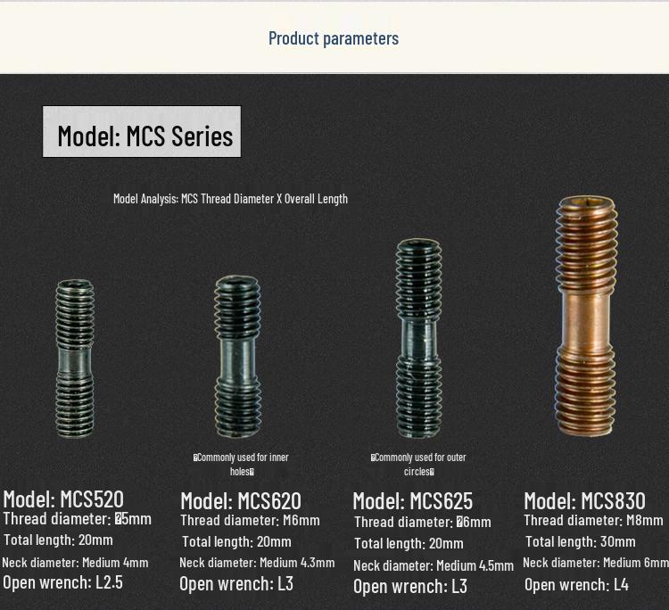 CNC Двусторонний внутренний шестигранный винт Прижимная пластина Аксессуар MCS520/620/625/830