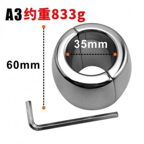 Металлический подвесной кулон из нержавеющей стали для мошонки, кольцо для связывания, кольцо для удержания веса пениса, кольцо для задержки пениса, секс-игрушка для взрослых