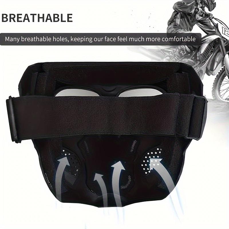 Маска черепа, полнолицевые защитные очки — ветрозащитные, тактические очки для езды на велосипеде и мотоцикле на открытом воздухе с застежкой на шнурке для взрослых