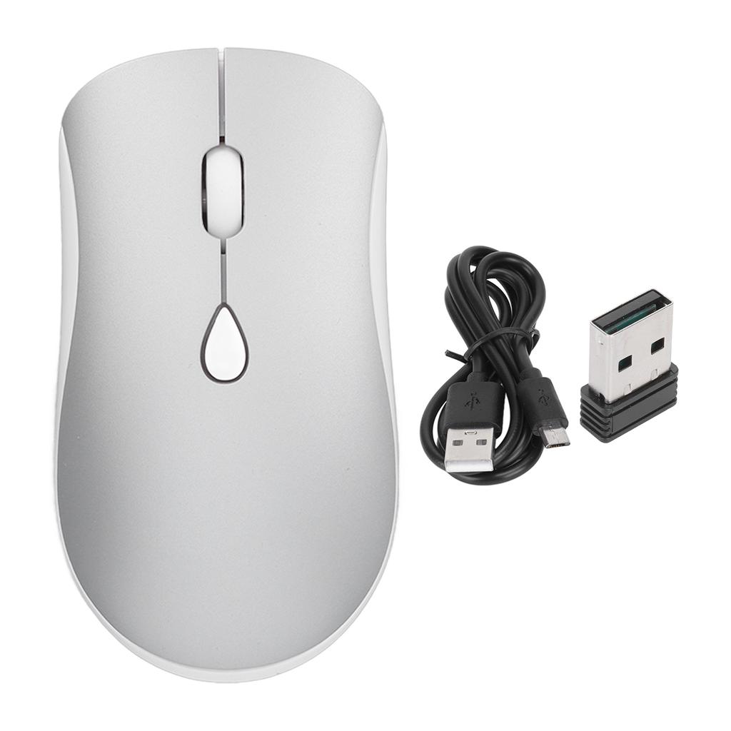 2.4G Wireless Portable Optical Mouse 3 Levels DPI Rechargeable Slim Silent Mouse with USB Receiver