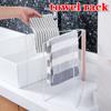 1PCS Three Towel Bar Rack Metal Foldable Towel Clothing Rag Shelf Kitchen Sink Desktop Towel Sponge