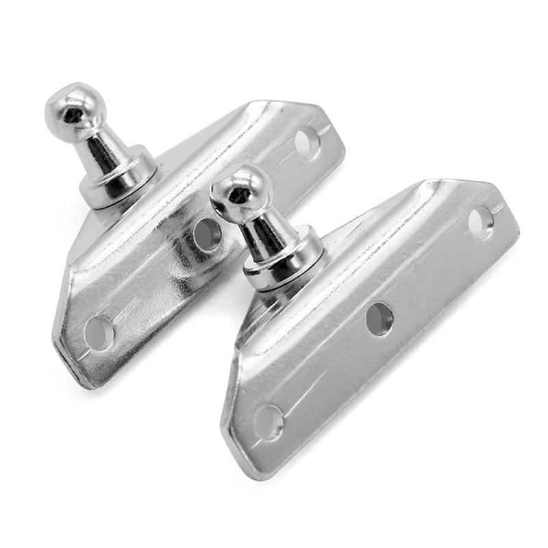 2pcs Silver 10MM Ball Stud Brackets Fits Gas Prop/Strut Spring with 10mm Ball Sockets