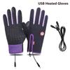 Windproof USB Heated Gloves Non-Slip Ski Gloves New Riding Gloves Motorcycle Cycle